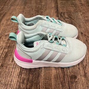 Adidas Green and Pink Sneakers with Breathable Mesh